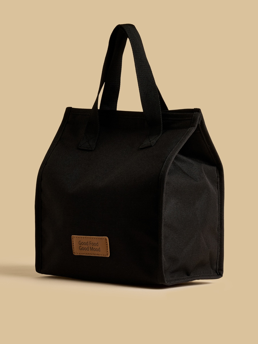 Textured Lunch Bag with Double Handle