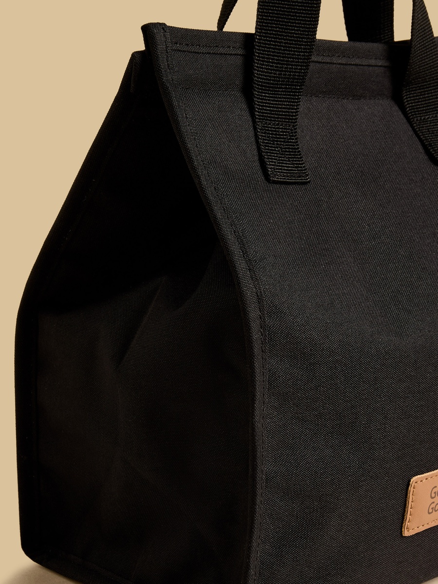 Textured Lunch Bag with Double Handle