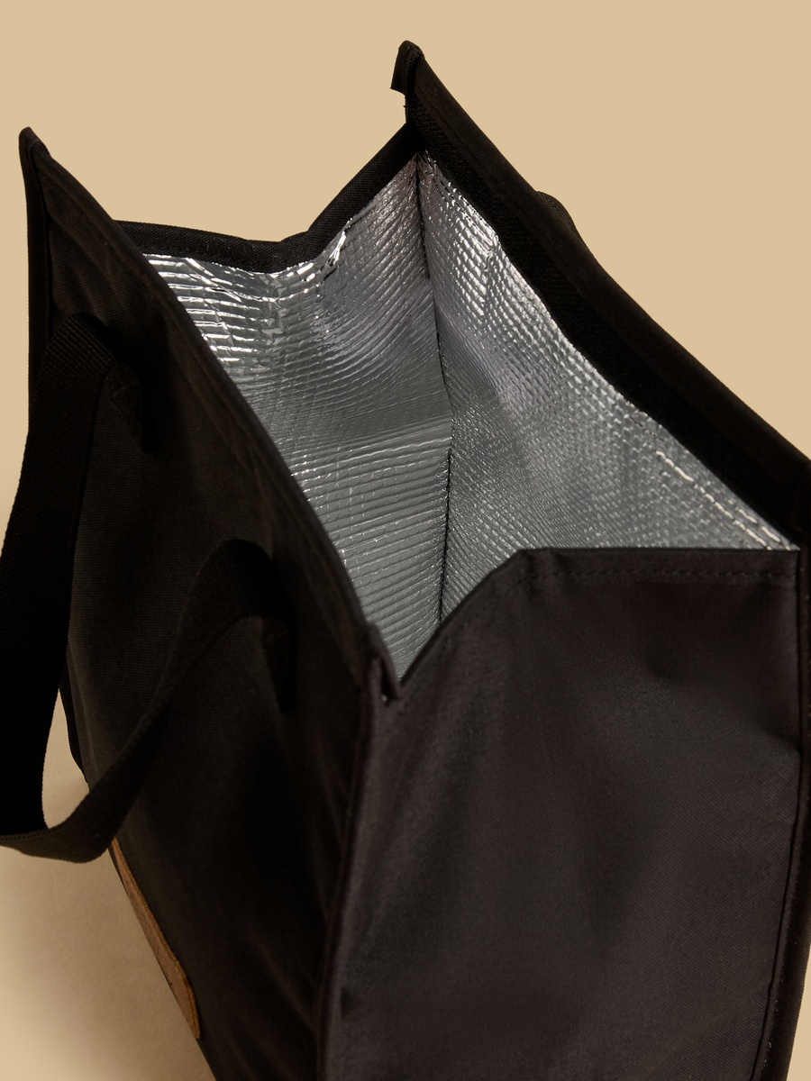 Textured Lunch Bag with Double Handle