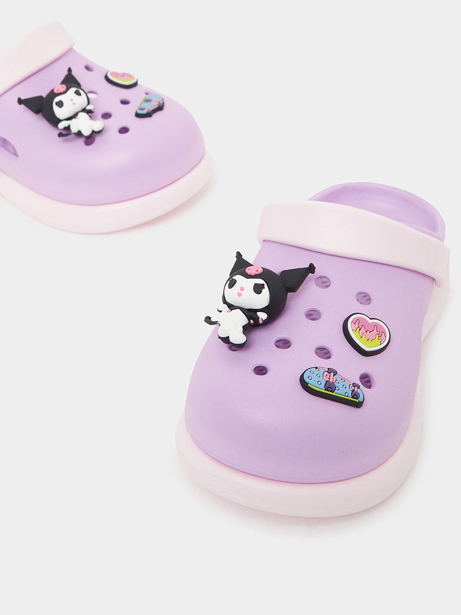 Girls Kuromi Clogs with Charms