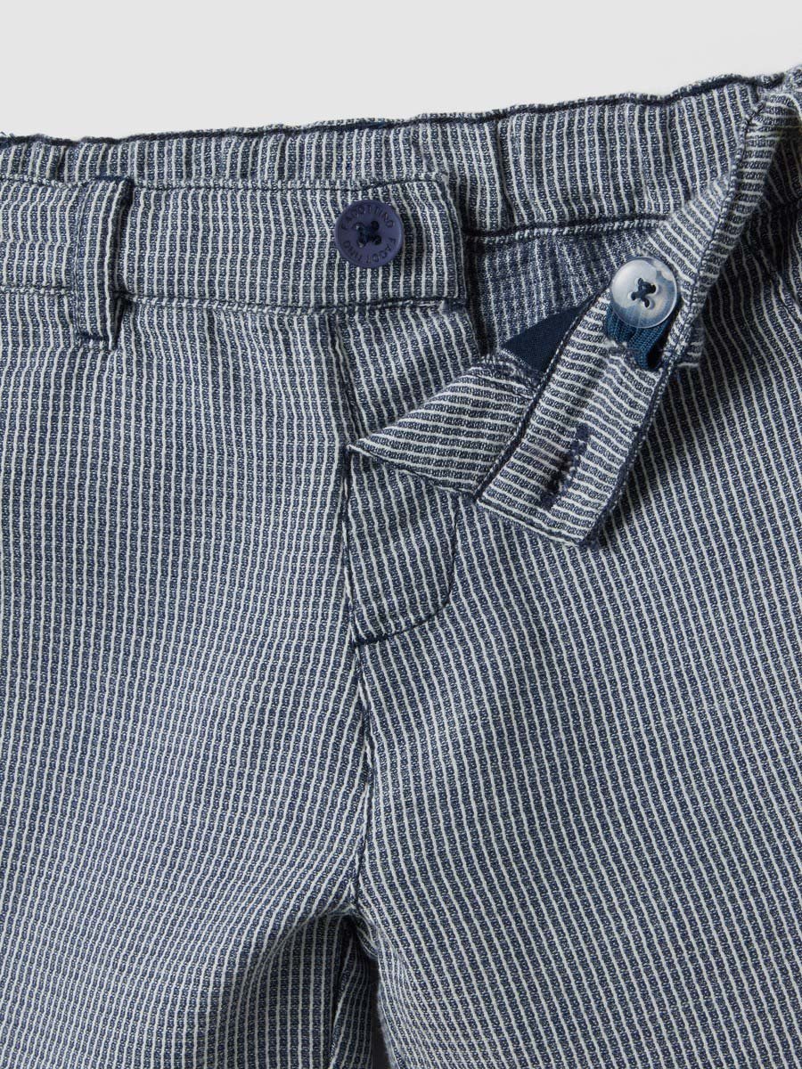 Kids Checked Cotton Regular Fit Shorts