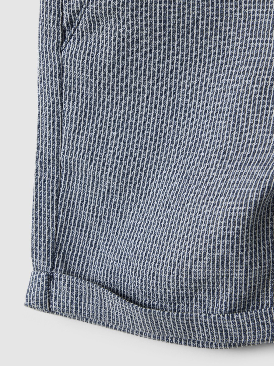 Kids Checked Cotton Regular Fit Shorts