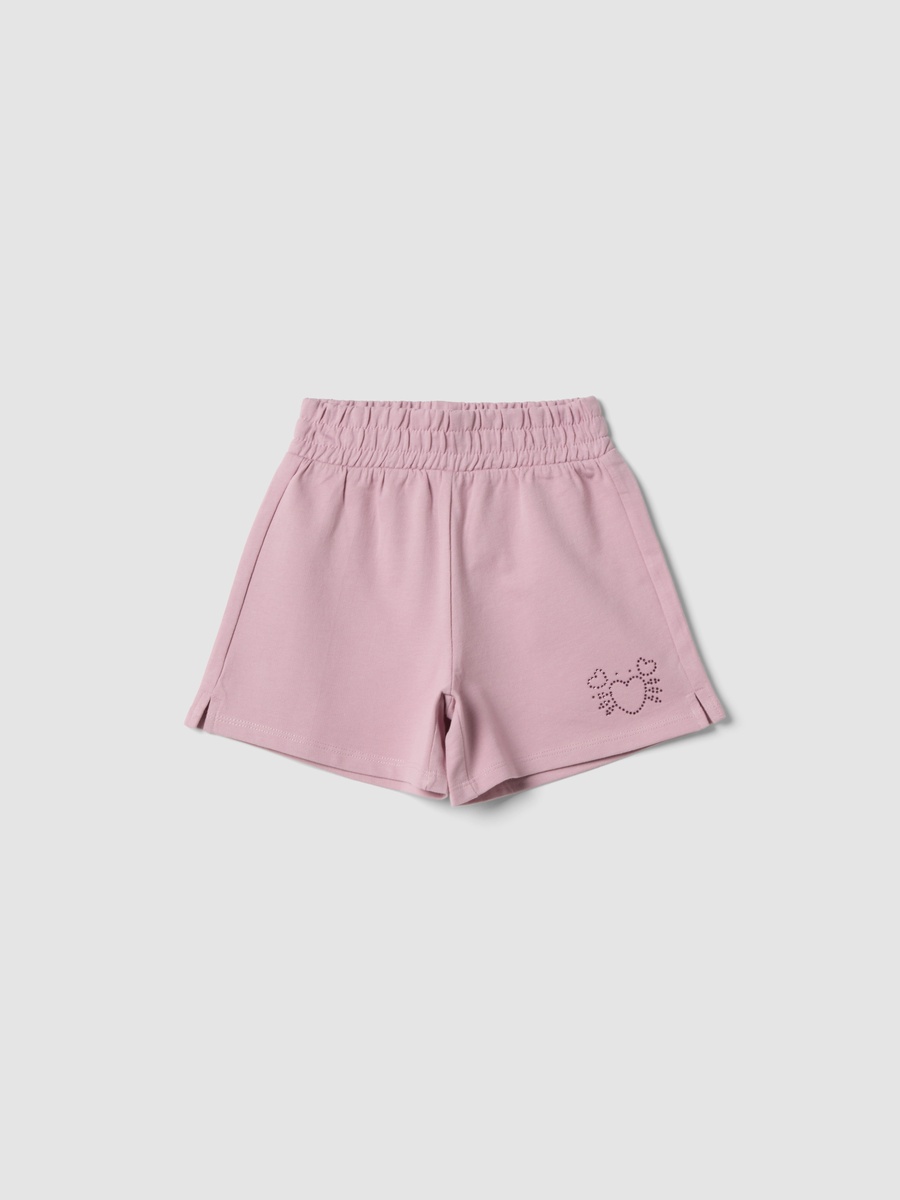 Girls Pink Pure Cotton Shorts