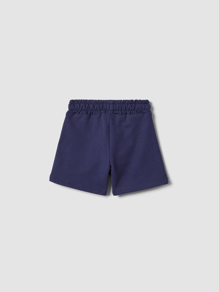 Girls Blue Regular Fit Pure Cotton Shorts