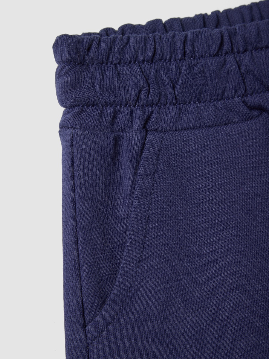 Girls Blue Regular Fit Pure Cotton Shorts