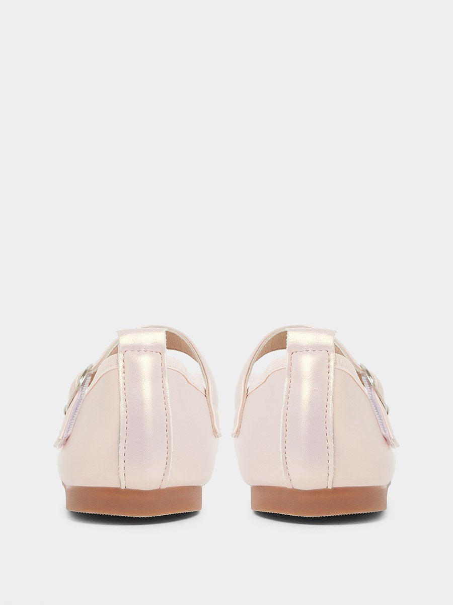 Girls Embellished Buckle Ballerina Shoes