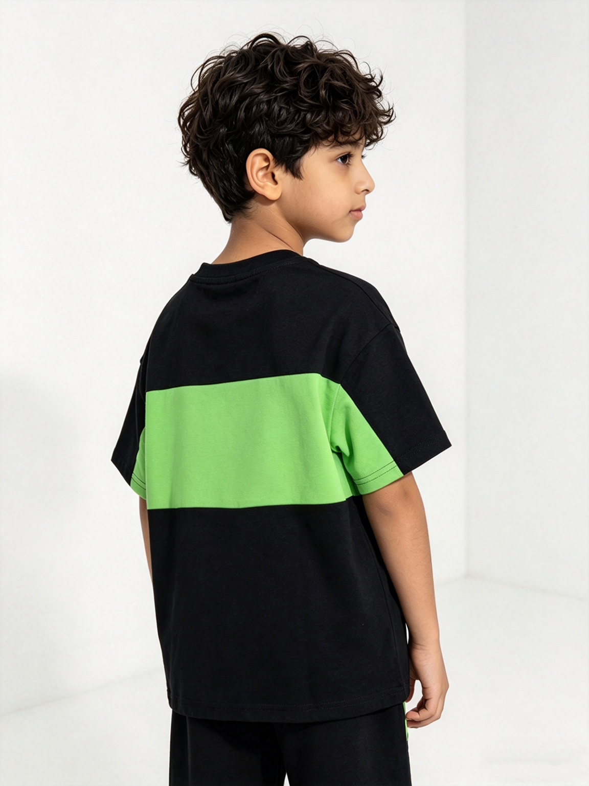 Boys Graphic Panel Cotton T-Shirt