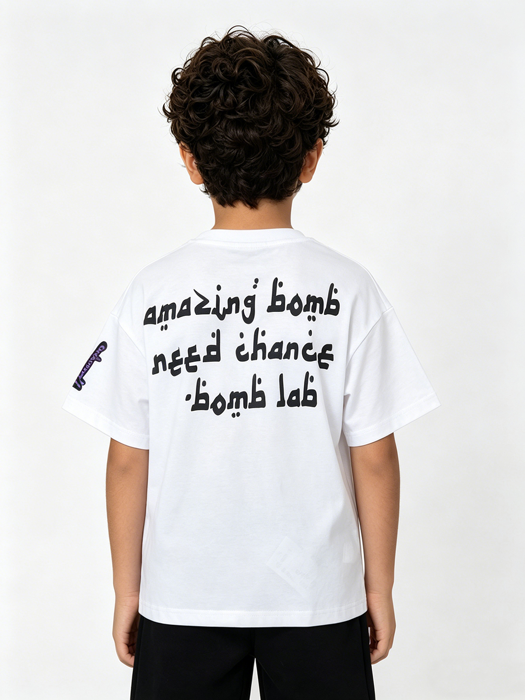 Boys White Graphic Regular Fit T-Shirt