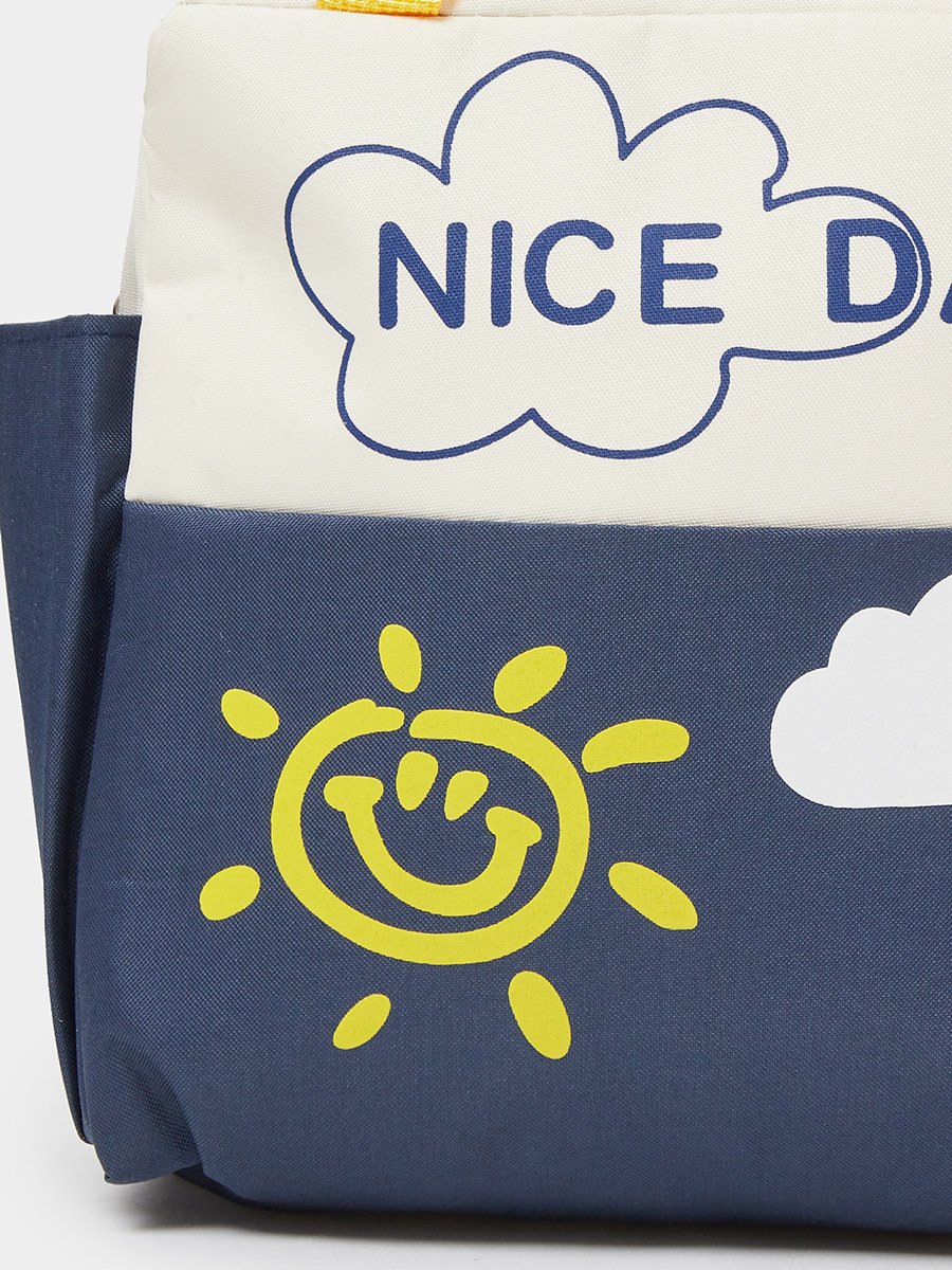 Boys Blue Graphic Print Lunch Bag