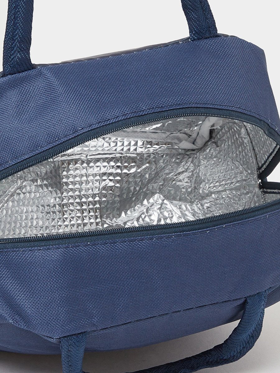 Boys Dark Blue Graphic Print Lunch Bag