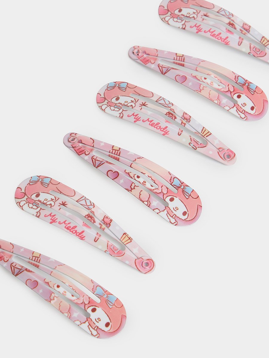 Set of 6 - My Melody Snap Clips