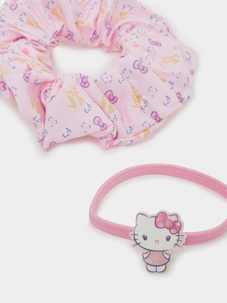 Set of 4 - Hello Kitty Roll Hair Ties