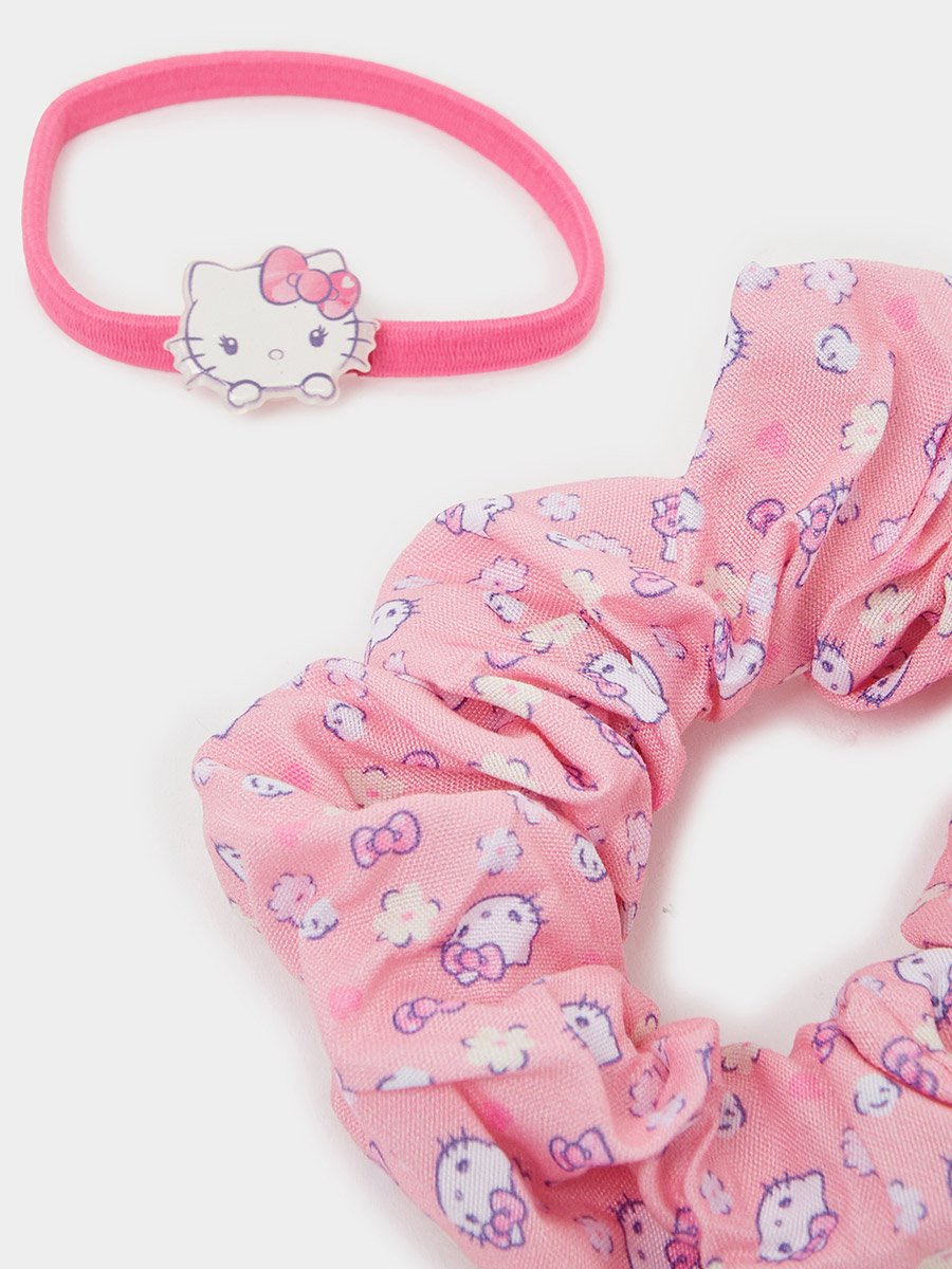 Set of 4 - Hello Kitty Roll Hair Ties