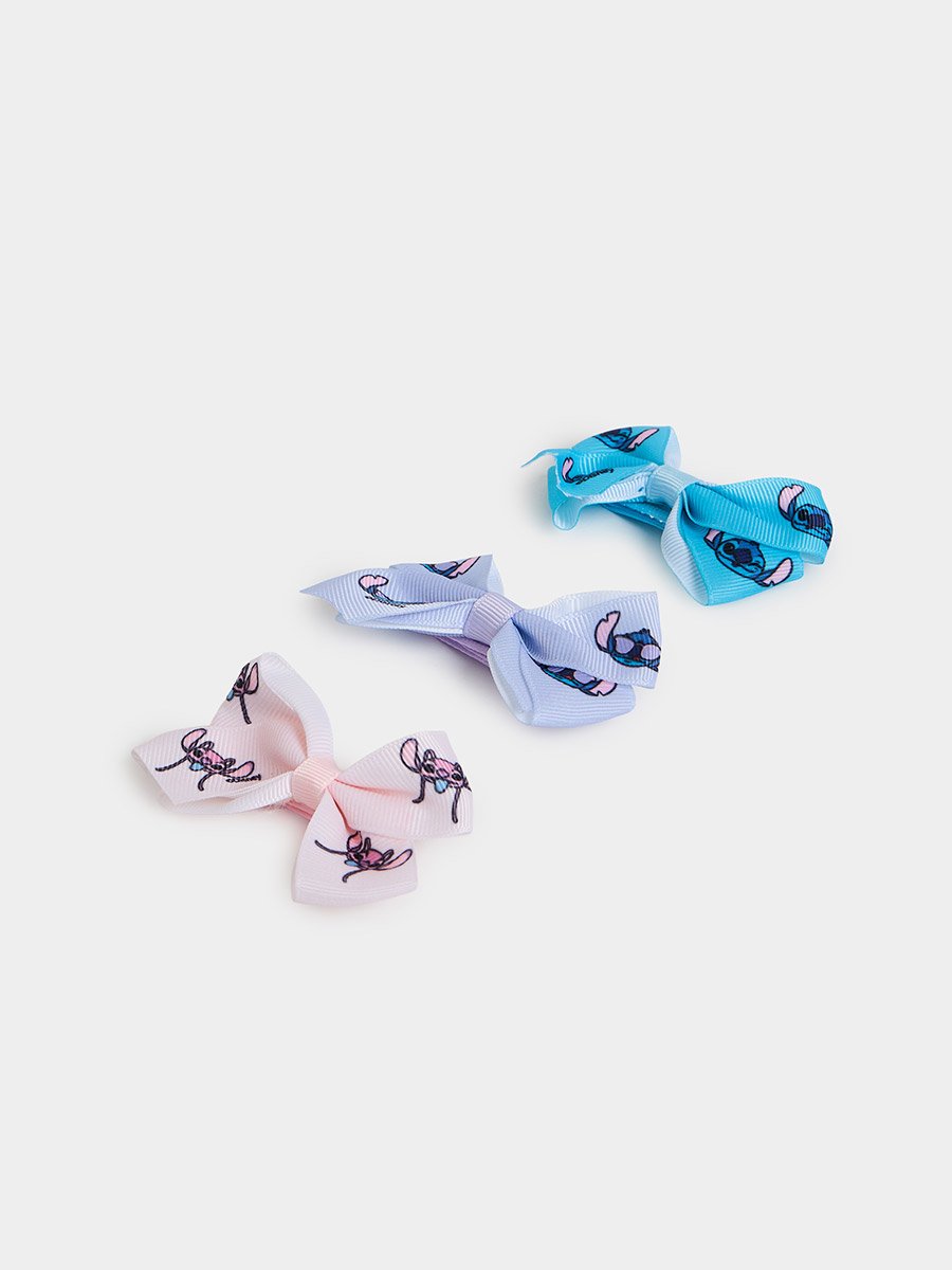 Set of 3 - Lilo And Stitch Bow Clips
