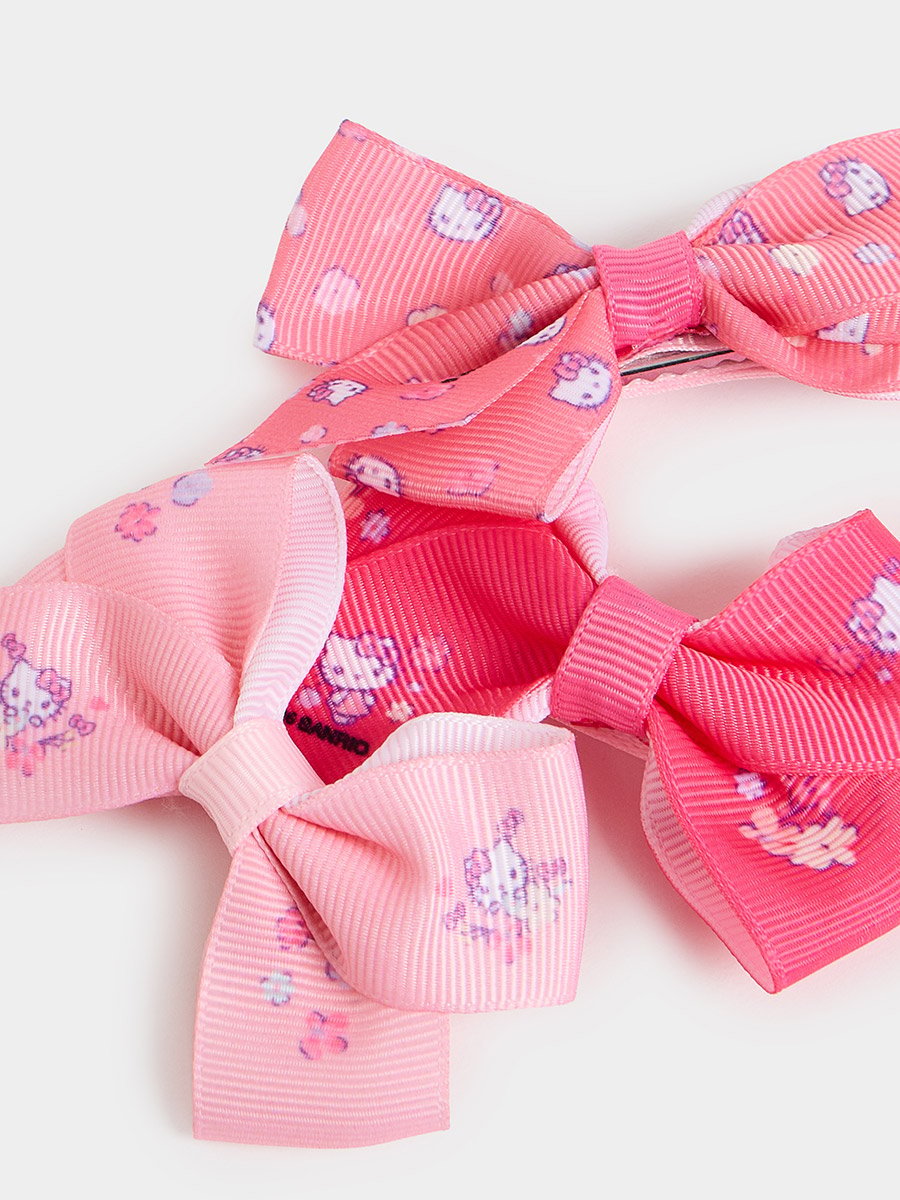 Set of 3 - Hello Kitty Bow Clips