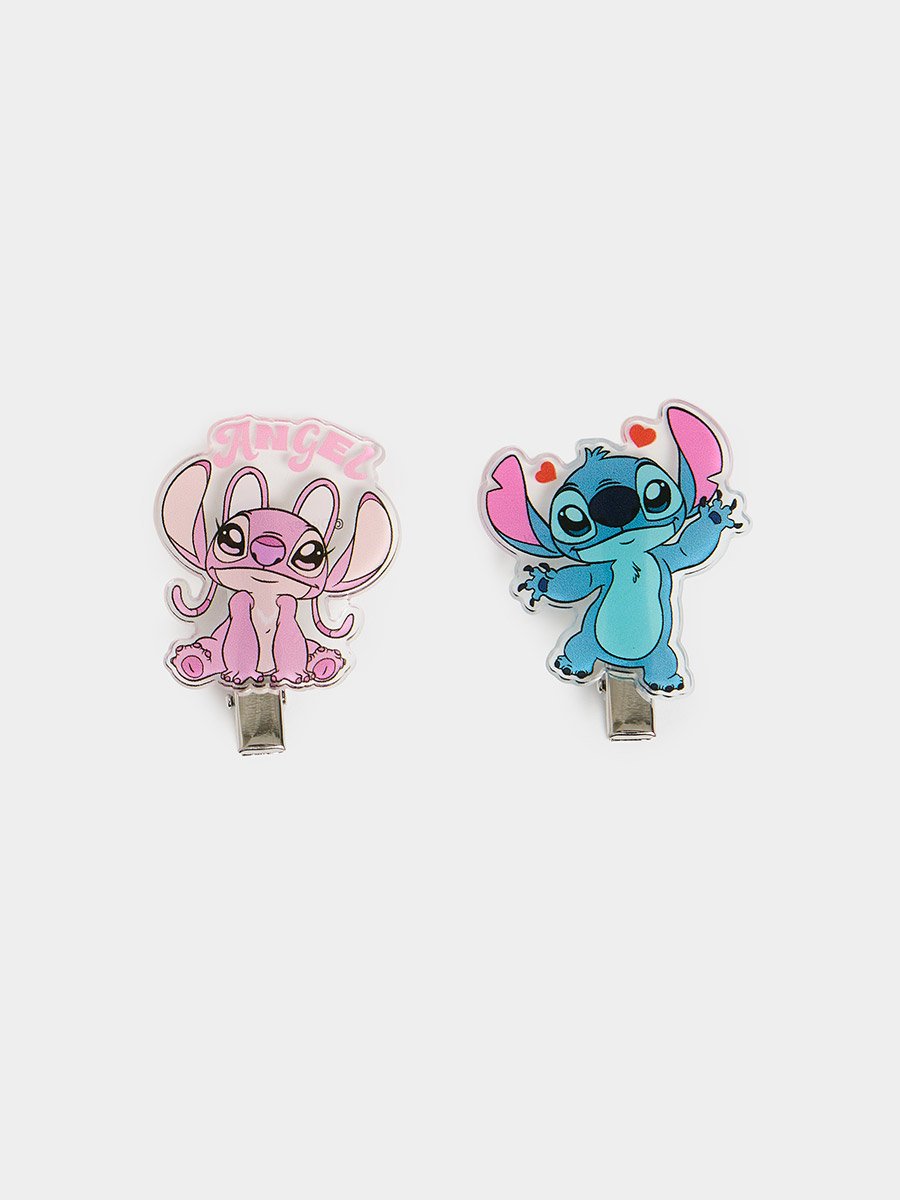 Set of 2 - Girls Lilo And Stitch Acrylic Clips