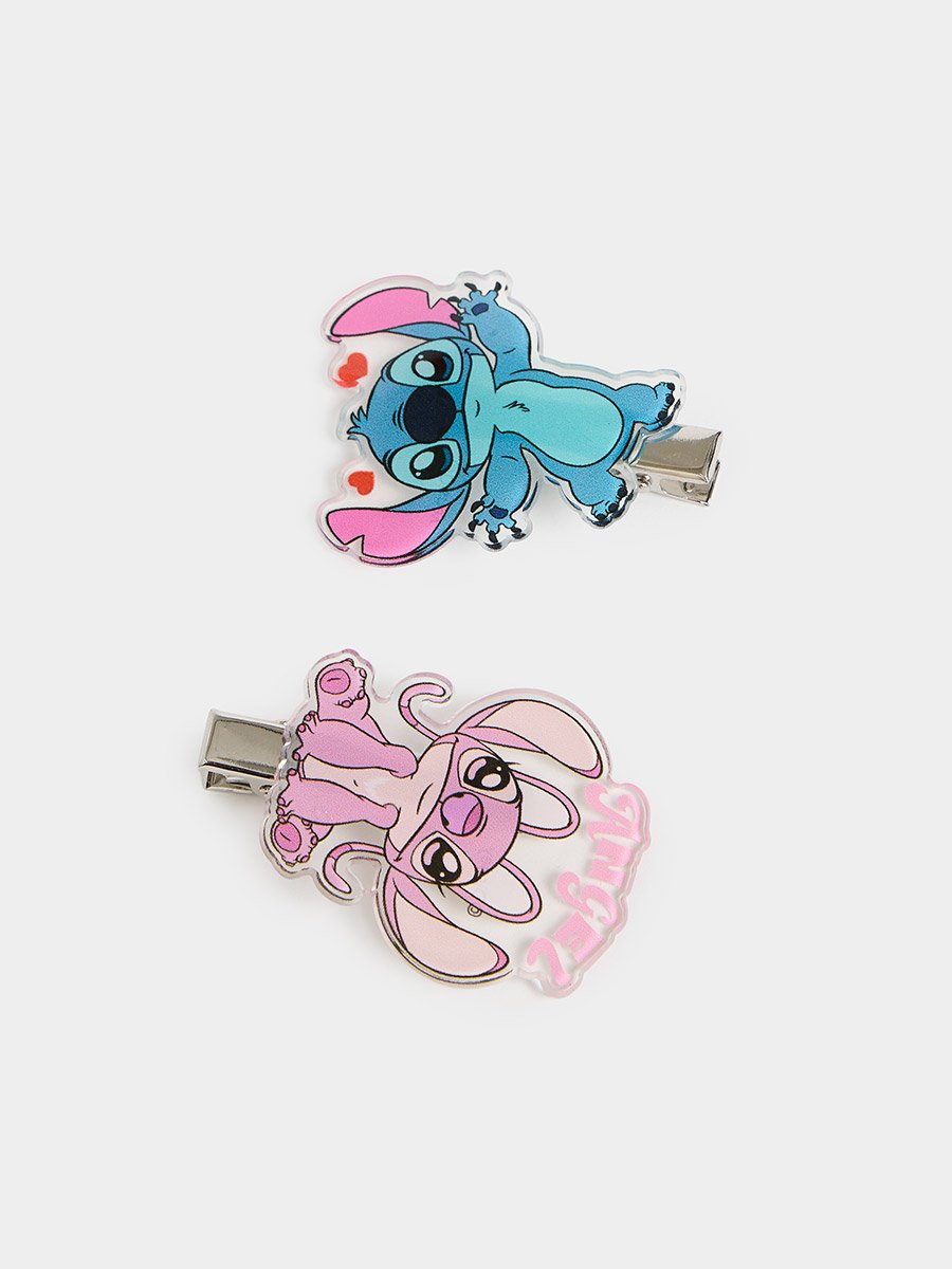 Set of 2 - Girls Lilo And Stitch Acrylic Clips