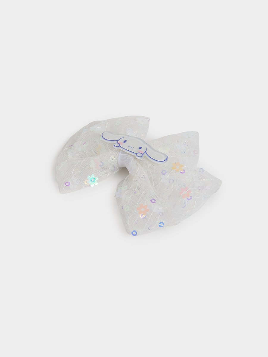 Girls Cinamon Roll Fancy Bow Clip