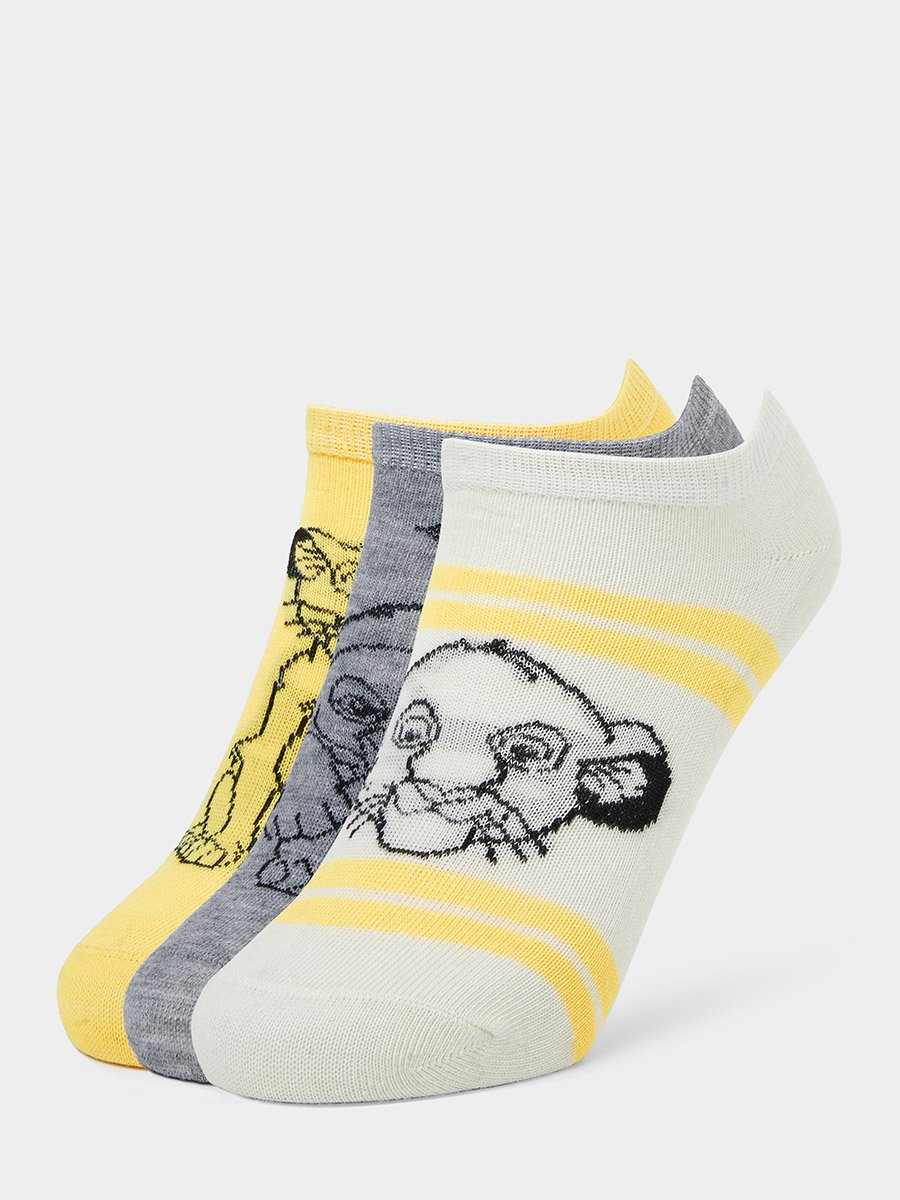 Boys Set of 3 - Lion King Ankle Socks
