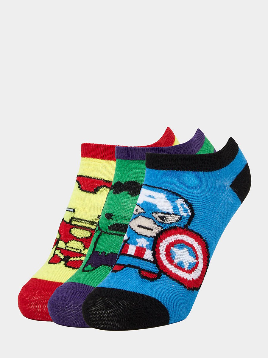 Boys Set of 3 - Avengers Ankle Socks