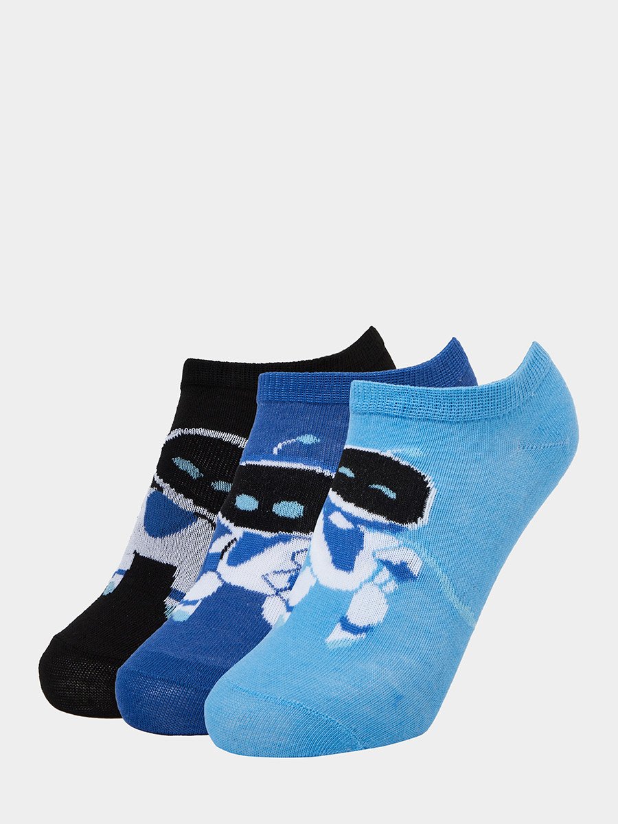 Boys Set of 3 - Astrobots Ankle Socks