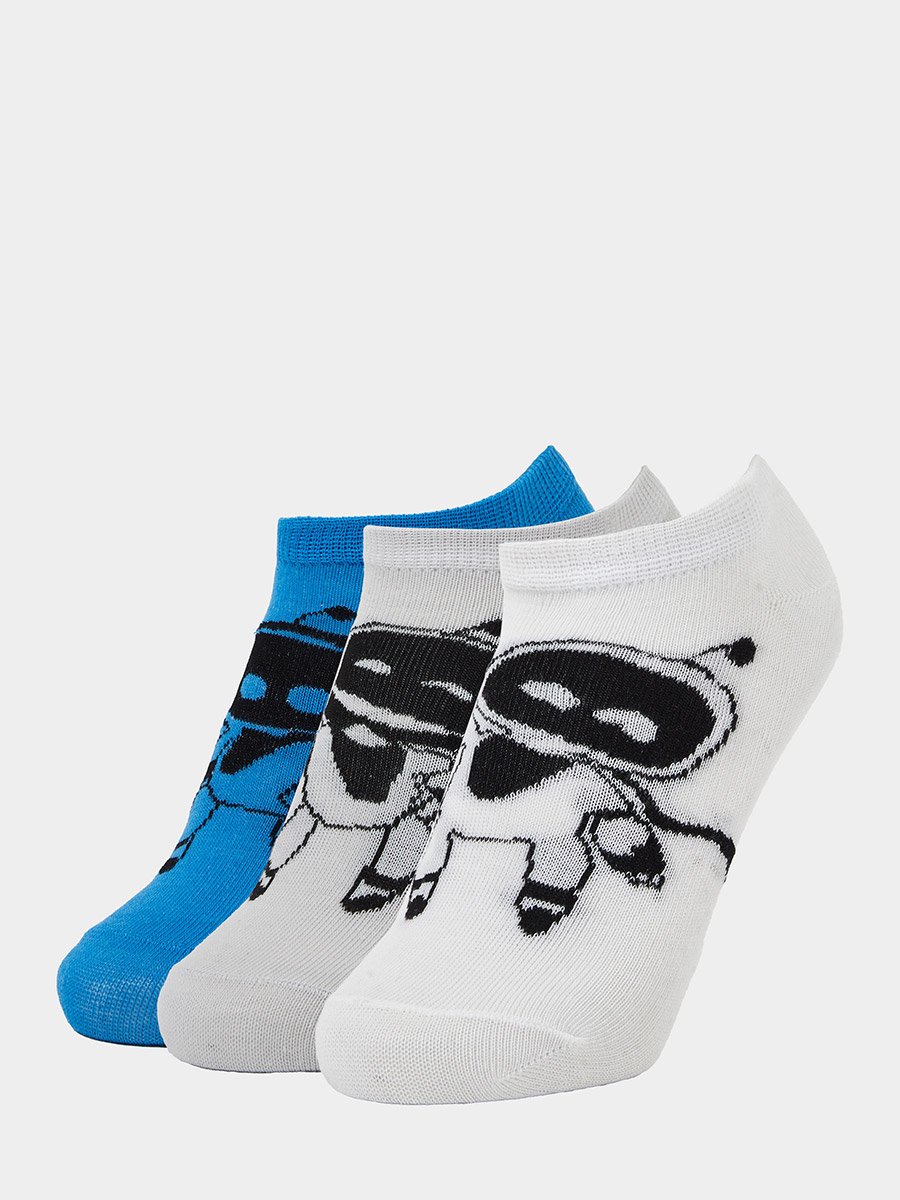 Boys Set of 3 - Astrobots Ankle Socks