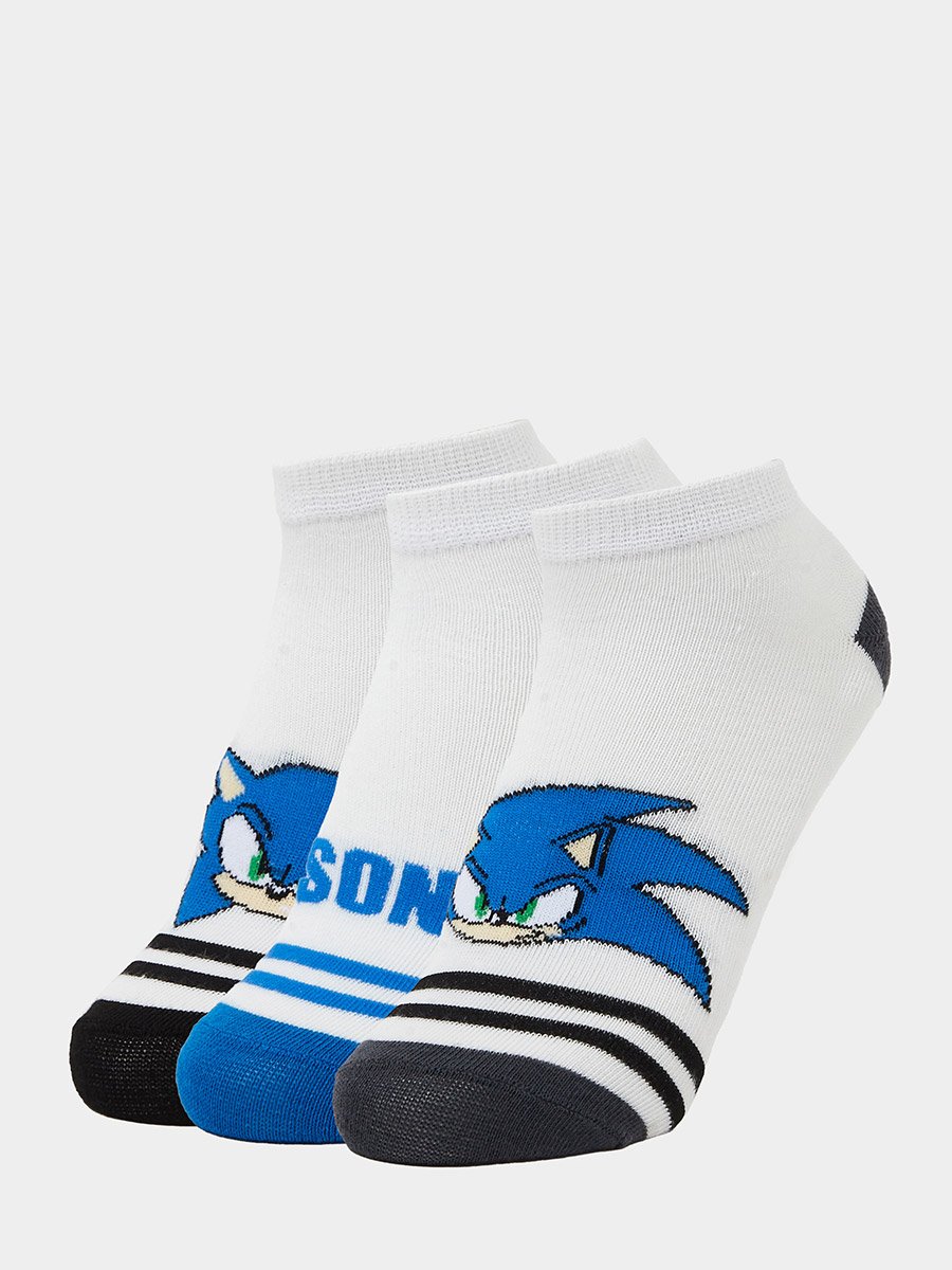 Boys Set of 3 - Sonic Ankle Socks