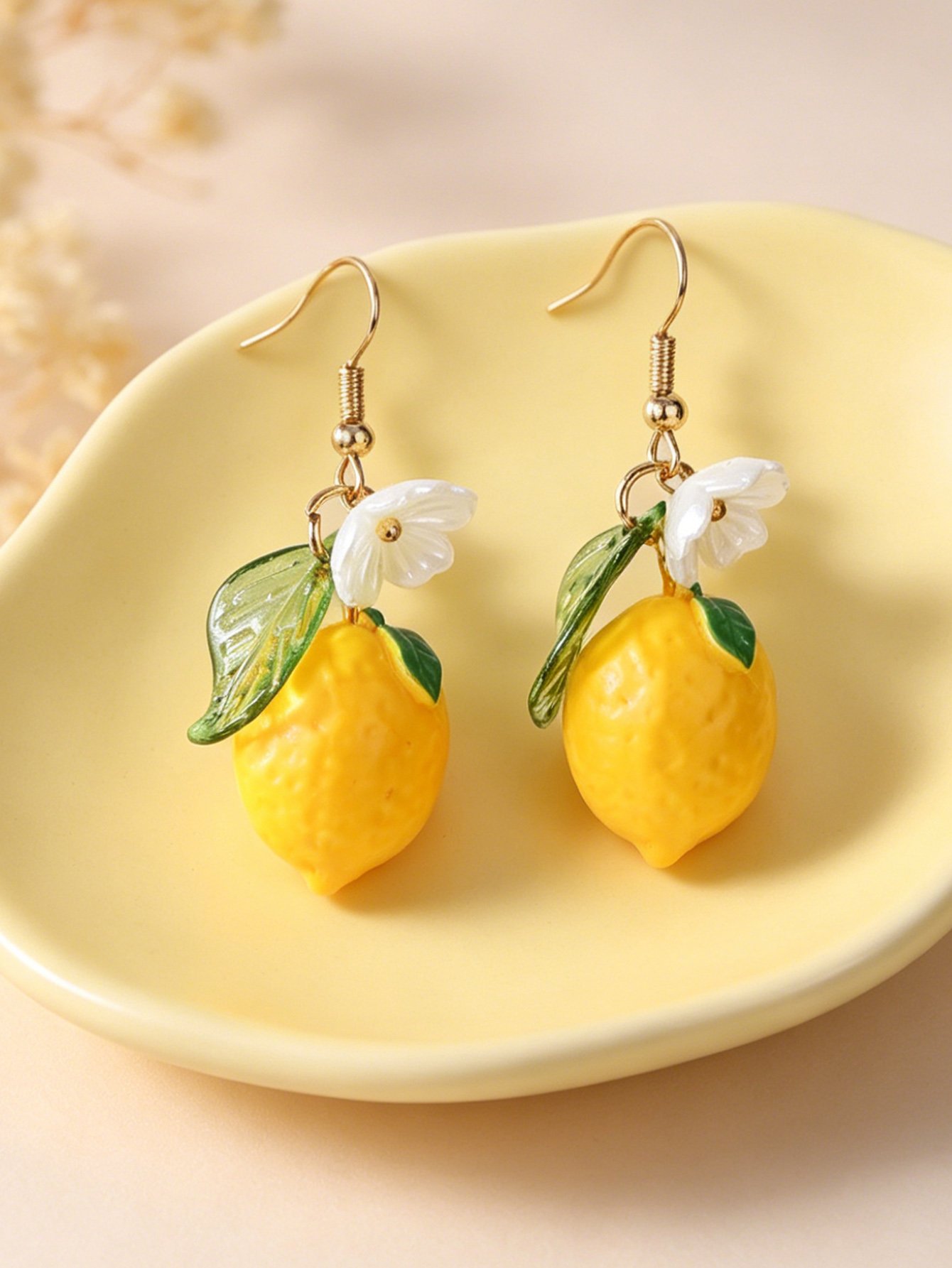 Girls Multi-Color Lemon Drop Dangle Earrings