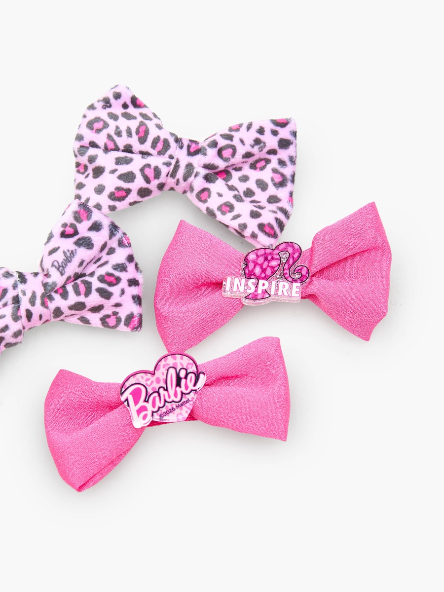 Pack of 4 Barbie Hair Clip with Assorted Print