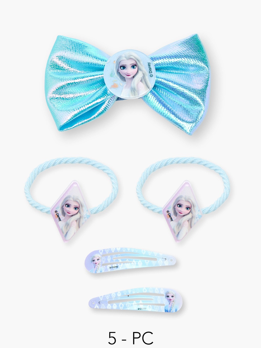 Set of 5 Hair Accessories with Frozen Print