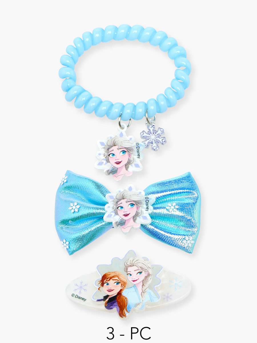 Set of 3 Hair Accessories with Frozen Print