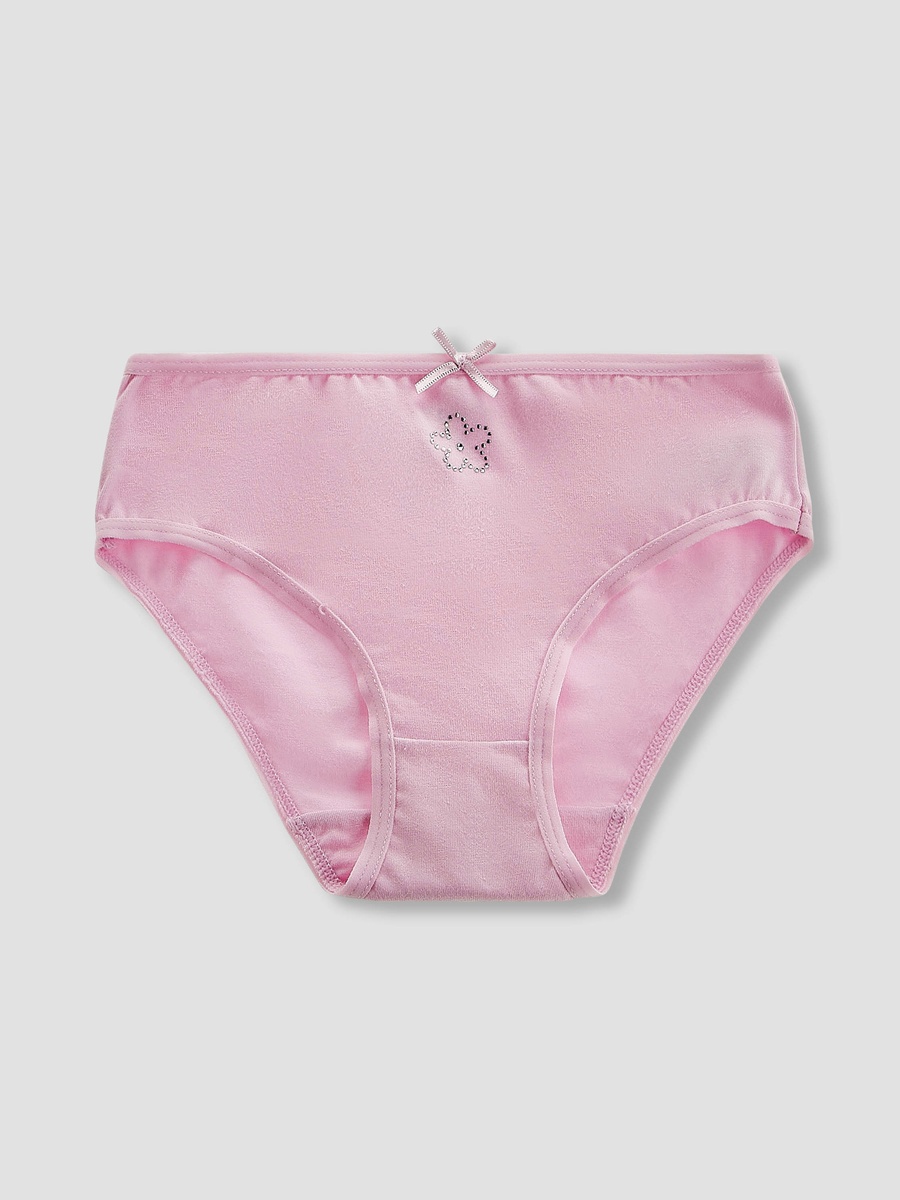 Pack of 7 Cotton Briefs with Embellished Design