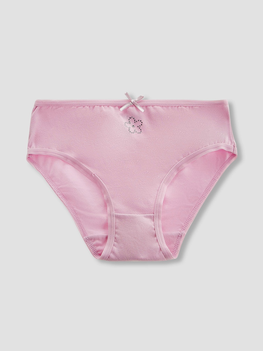 Pack of 7 Cotton Briefs with Embellished Design