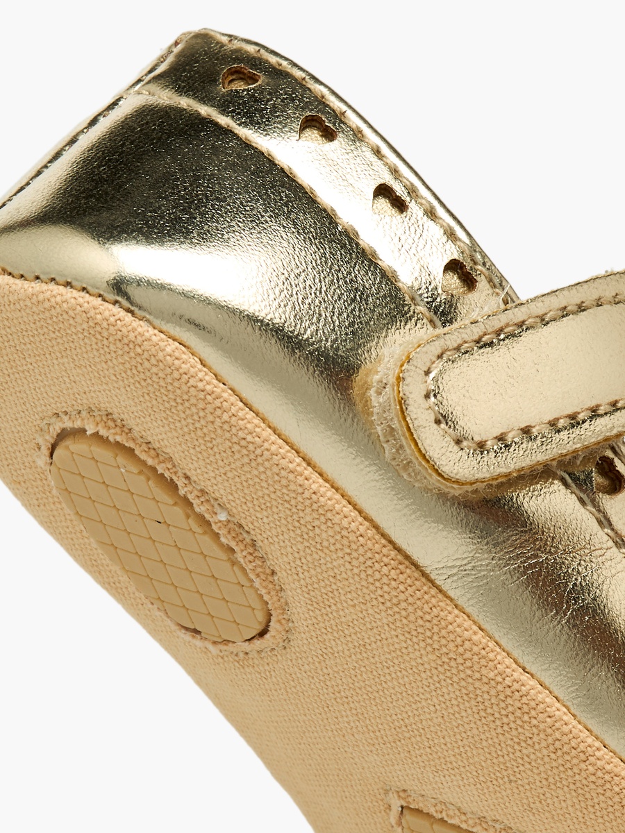 Bow Accent Booties with Hook and Loop Closure