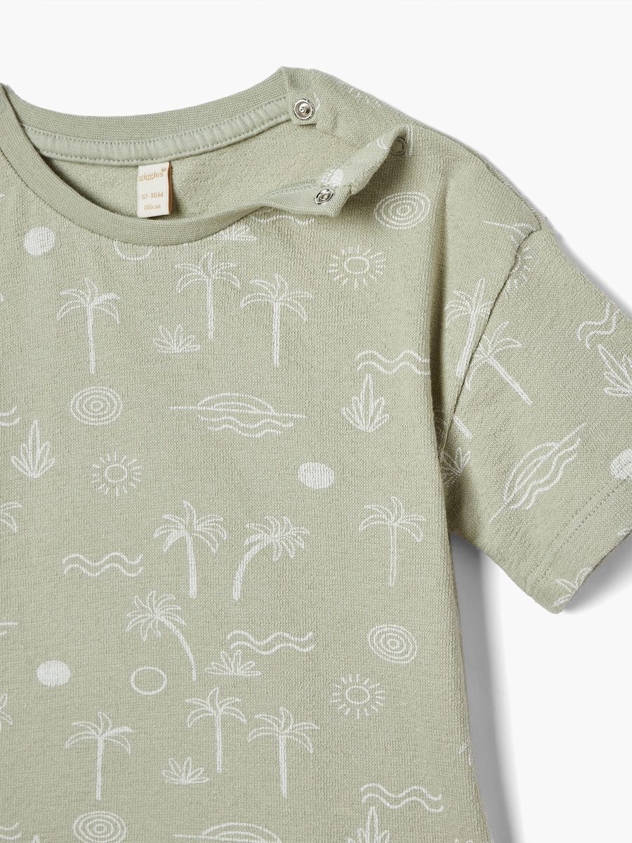 Printed T-Shirt with Short Sleeves