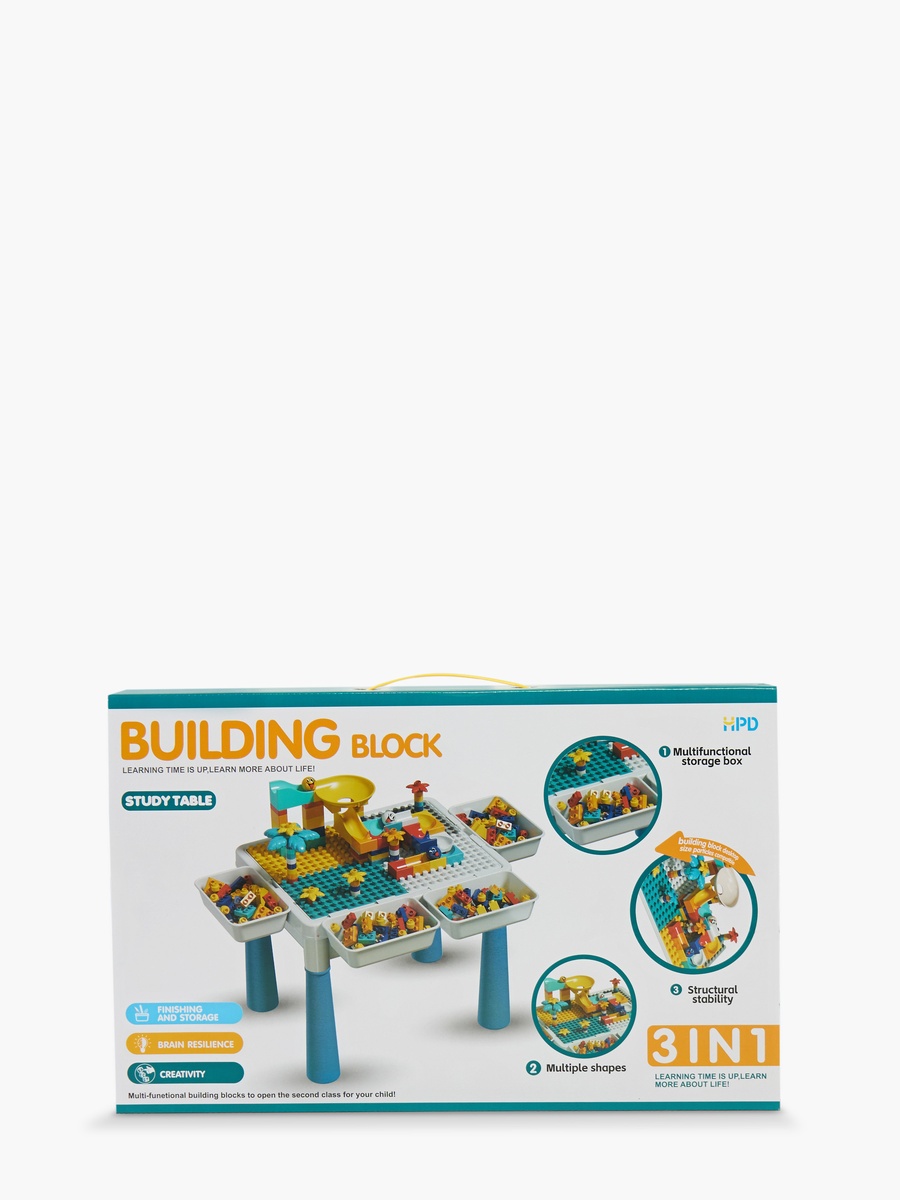 Building Block Table with Chair and 108 Blocks