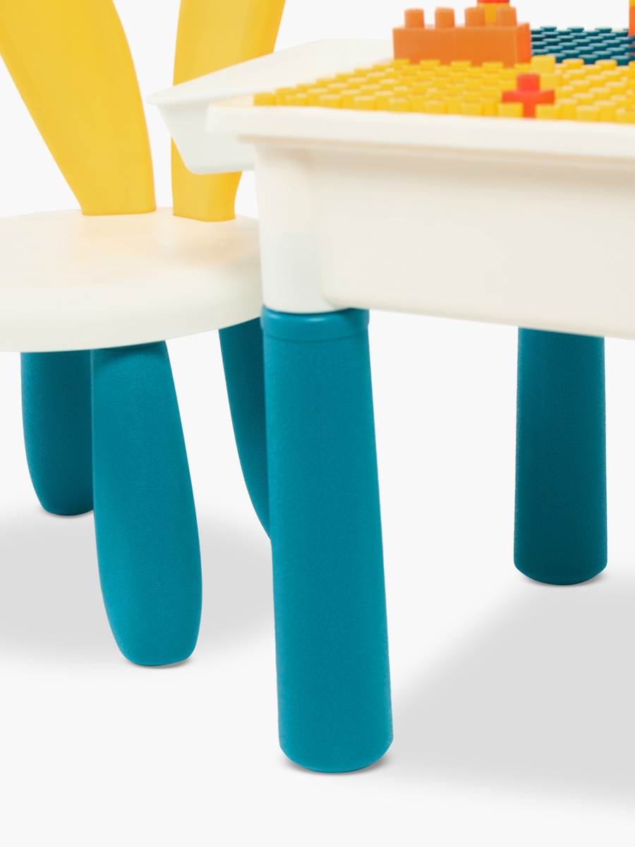 Building Block Table with Chair and 108 Blocks