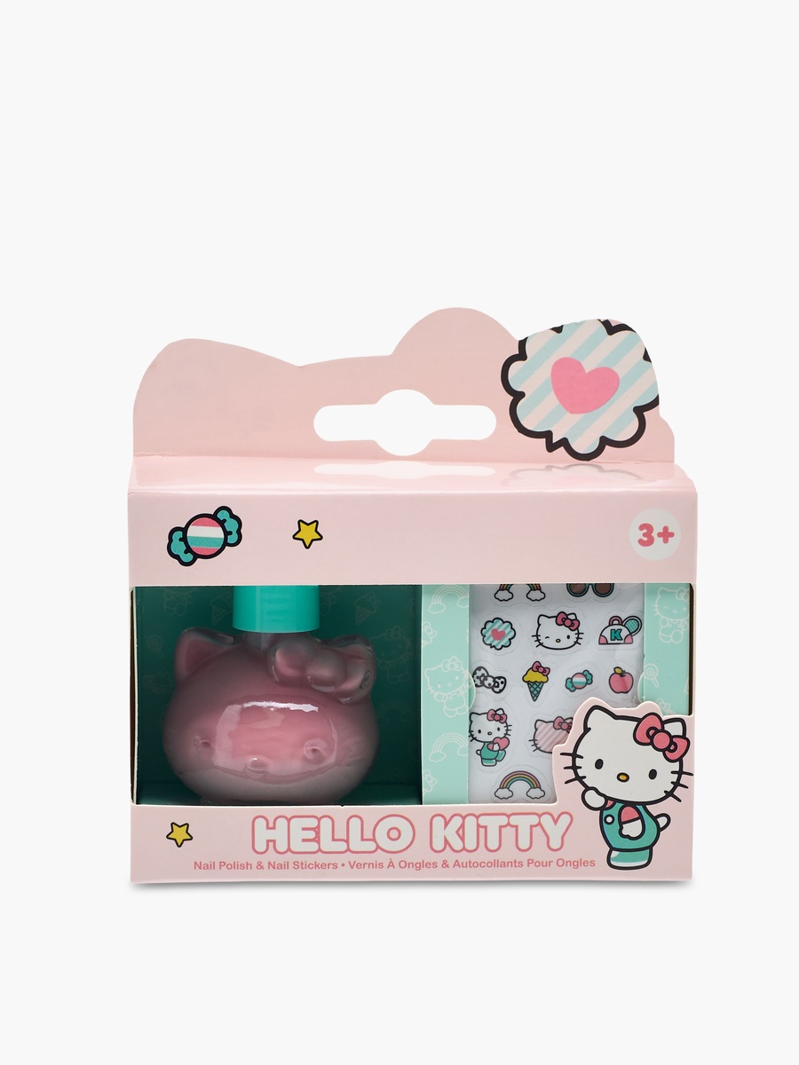 Hello Kitty Nail Polish and Sticker Set