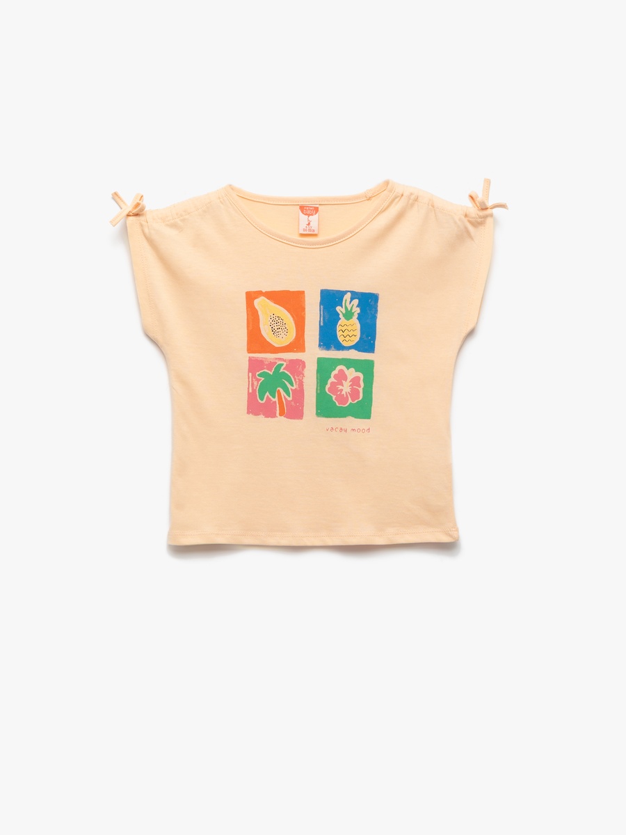 Printed Short Sleeves Cotton T-Shirt