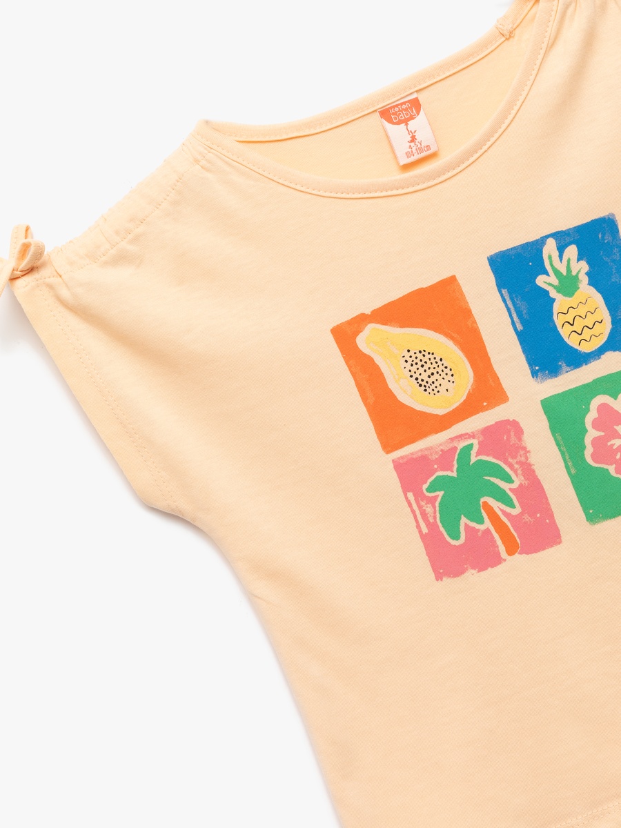 Printed Short Sleeves Cotton T-Shirt