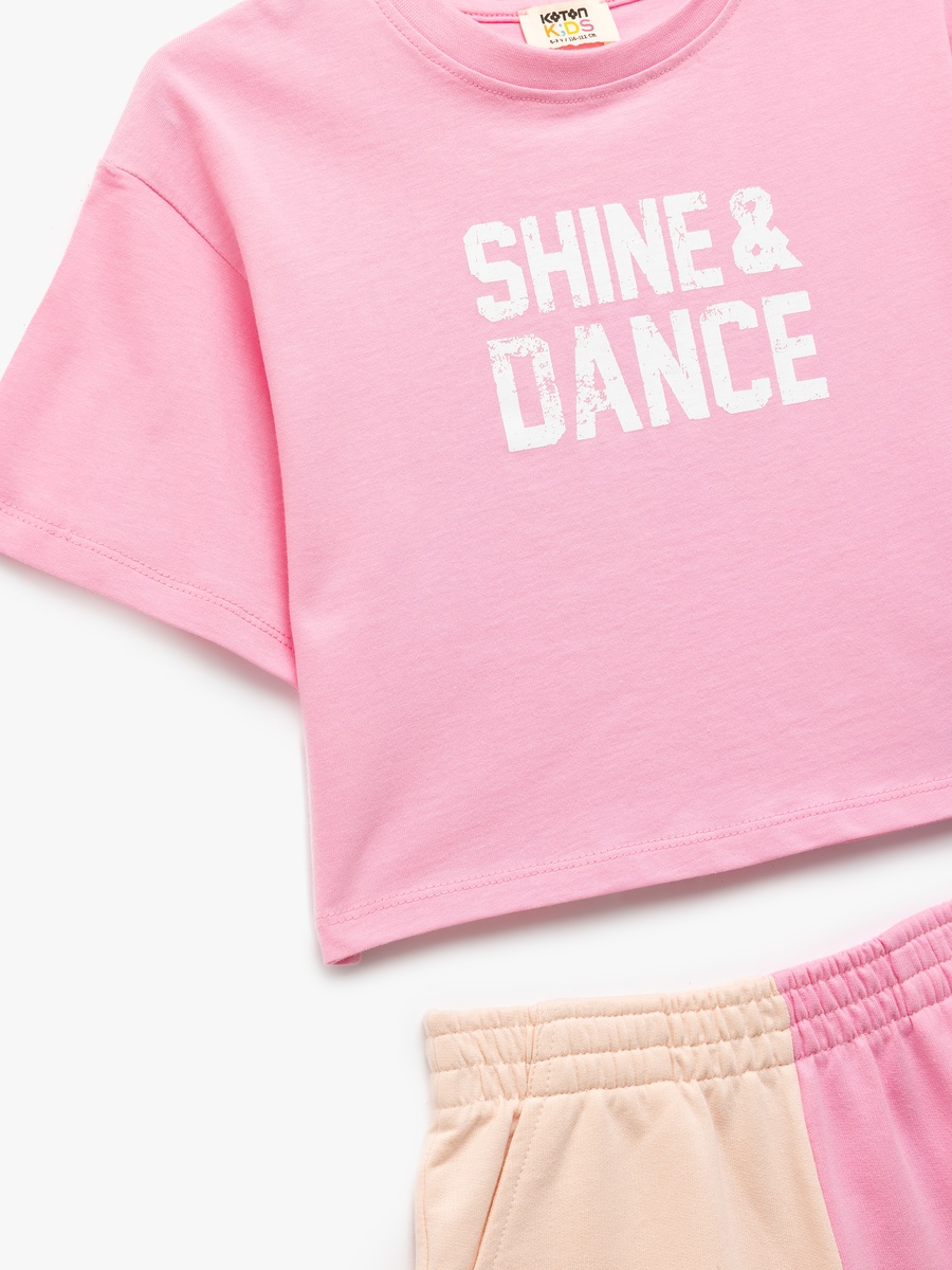 Printed Short Sleeves T-Shirt and Shorts Set