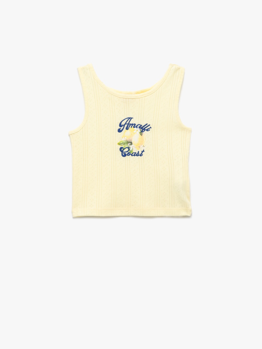 Embroidered Tank Top