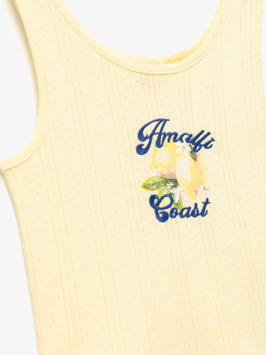 Embroidered Tank Top