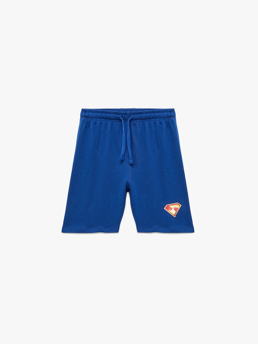 Superman Printed Drawstring Shorts