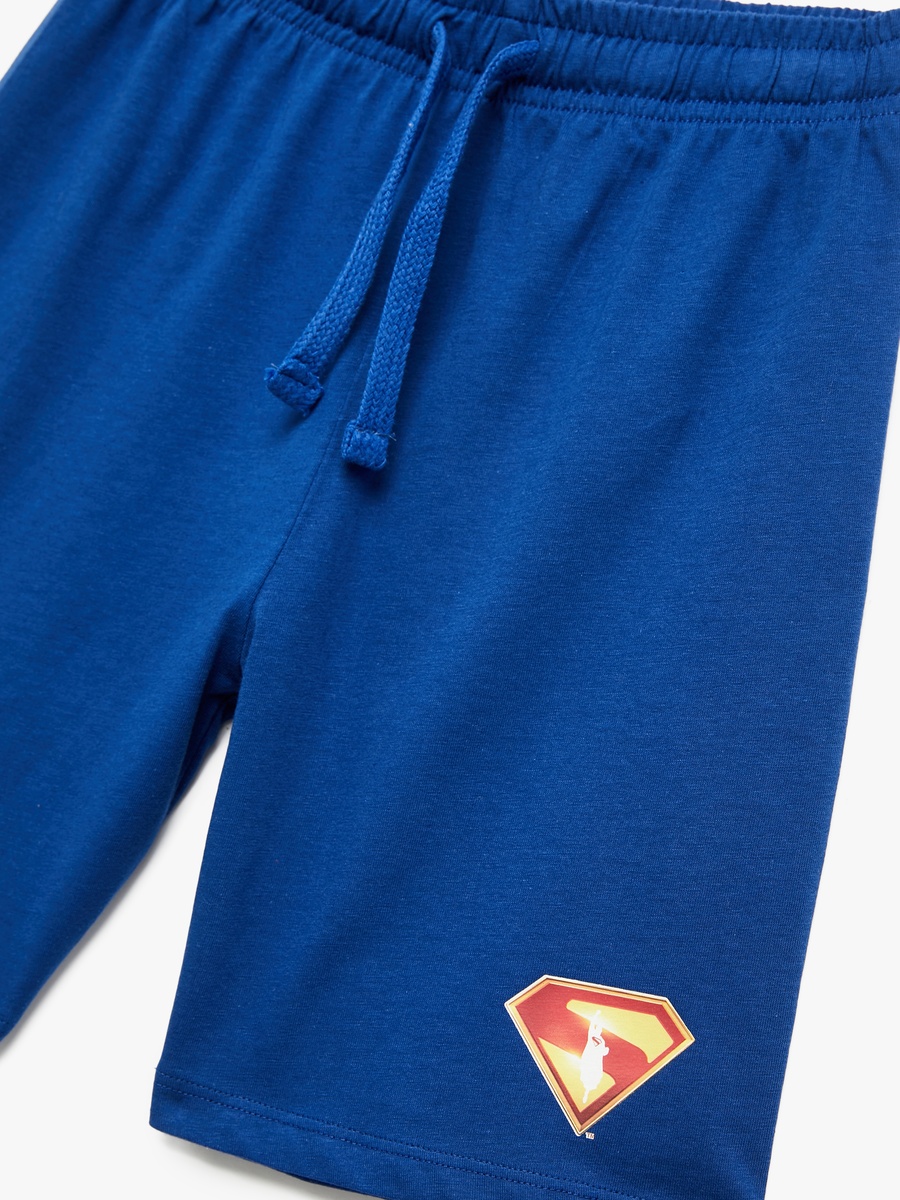 Superman Printed Drawstring Shorts