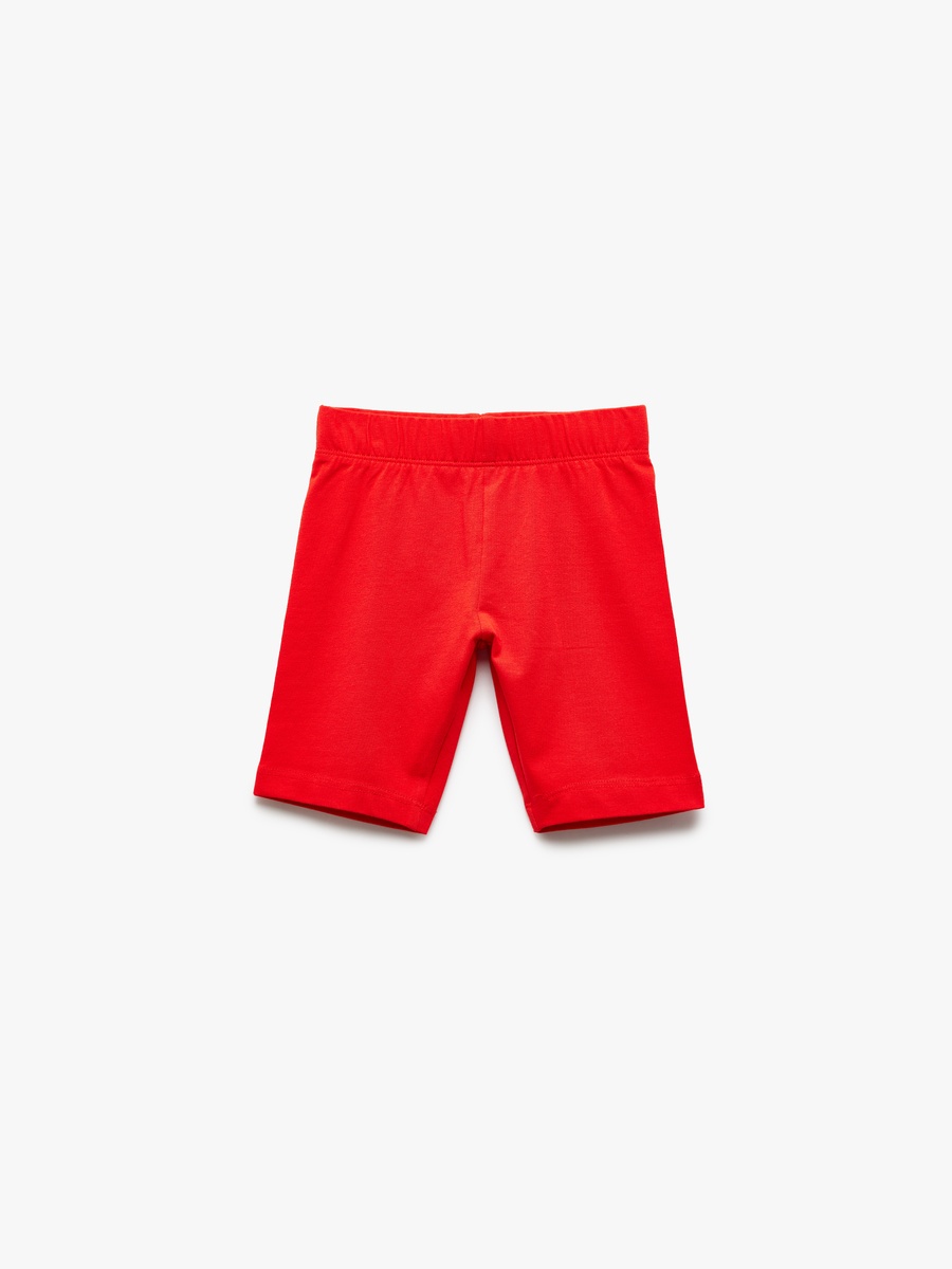 Solid Shorts with Elastic Waist