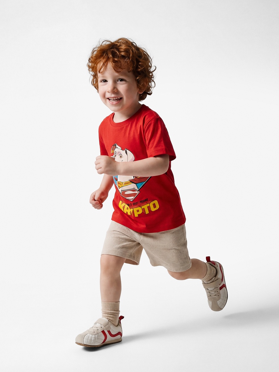 Solid Shorts with Elastic Waist