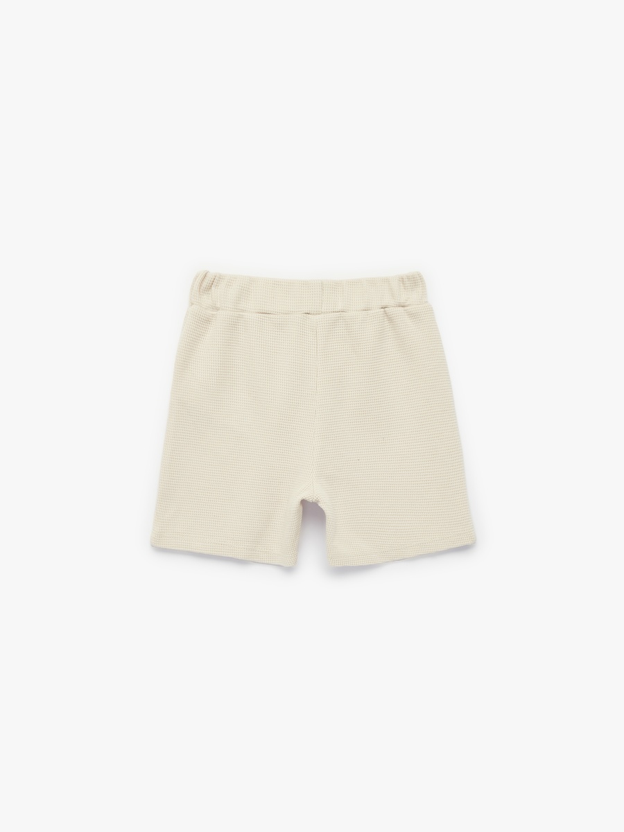 Solid Shorts with Elastic Waist