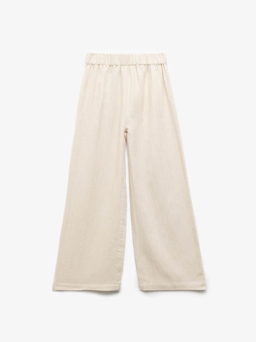Striped Wide Leg Trousers