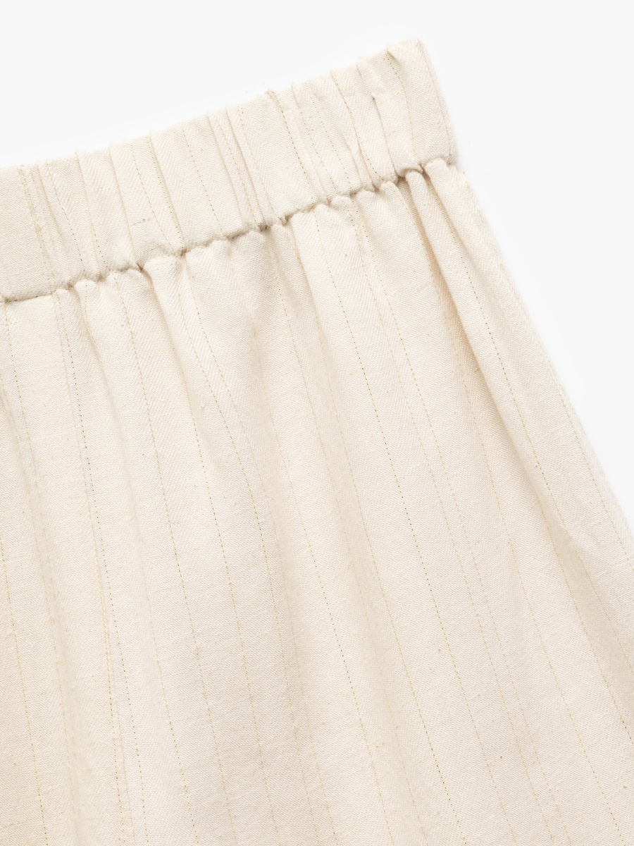 Striped Wide Leg Trousers